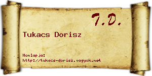 Tukacs Dorisz névjegykártya